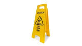 WaveBrake® "Caution Wet Floor" Sign, 2 Sided, 26", Yellow SKU: FG611277YEL