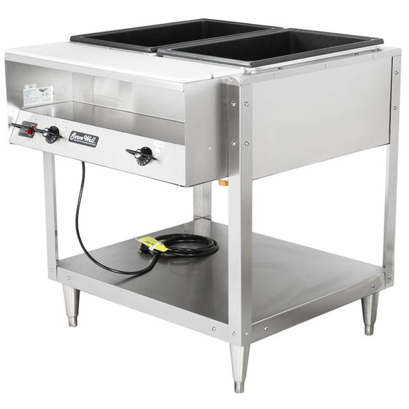 Vollrath 38102 ServeWell Electric Two Pan Hot Food Table 120V