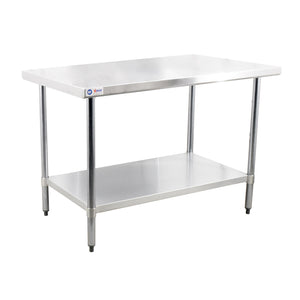 30″ X 48″ STAINLESS STEEL WORK TABLE