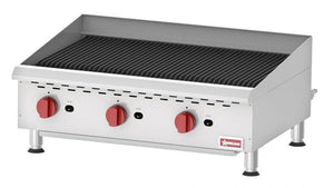 Countertop Radiant Gas Char-Broiler with 3 Burners