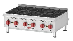 Countertop Stainless Steel Gas Hot Plate With 6 Burners