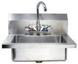Fabricated Hand Sink With 4" Gooseneck Faucet And Drain Basket