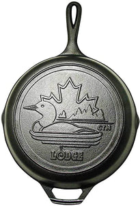 Lodge L8SK3LNCN 10.25” Cast Iron Skillet with Loon Scene