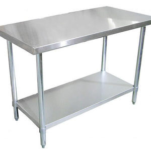 24″ X 48″ STAINLESS STEEL WORK TABLE