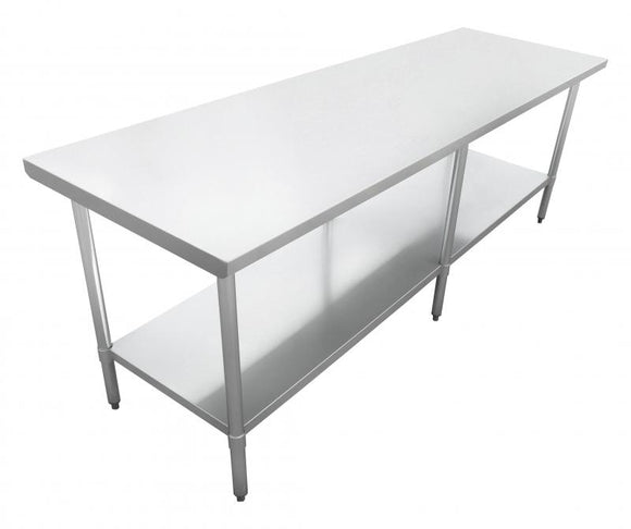 24″ X 96″ STAINLESS STEEL WORK TABLE