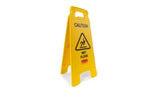 WaveBrake® "Caution Wet Floor" Sign, 2 Sided, 26", Yellow SKU: FG611277YEL